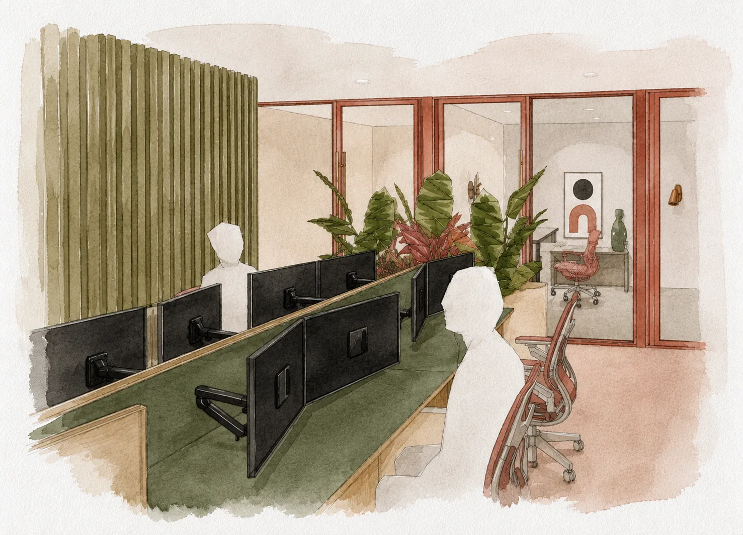 Norman Road workspace concept render